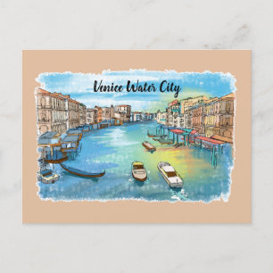 Venetië Waterstad Rome Briefkaart