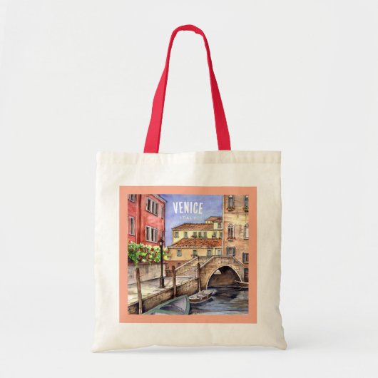 Venetië - Waterverf pen en was Tote Bag (Voorkant)