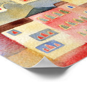 Venetië-Waterverf Poster (Hoek)