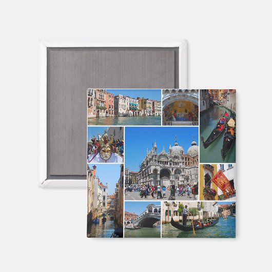Venetiekcollage Magneet (Voorkant / Achterkant)