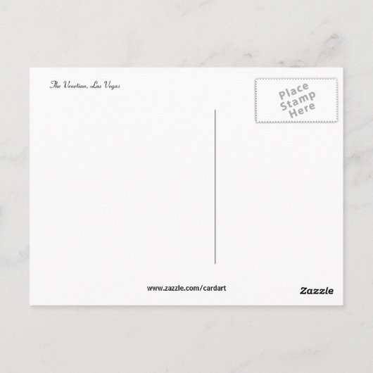 venetisch briefkaart (Achterkant)