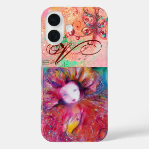 VENETISCHE MASKERADE - MASK IN RODE MONOGRAM iPhone 16 HOESJE