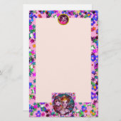 VENETISCHE MASKERADEMASKS, CONFETTI PINKMONOGRAM BRIEFPAPIER (Voorkant / Achterkant)