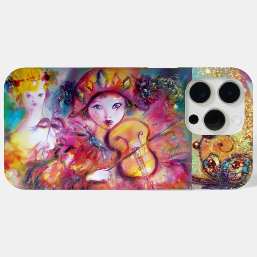 VENETISCHE MASQUERADE / HARLEQUINE EN COLUMBINE Case-Mate iPhone CASE (Achterkant (horizontaal))