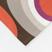 veneto boho spot chocolade fleece deken (Hoek)