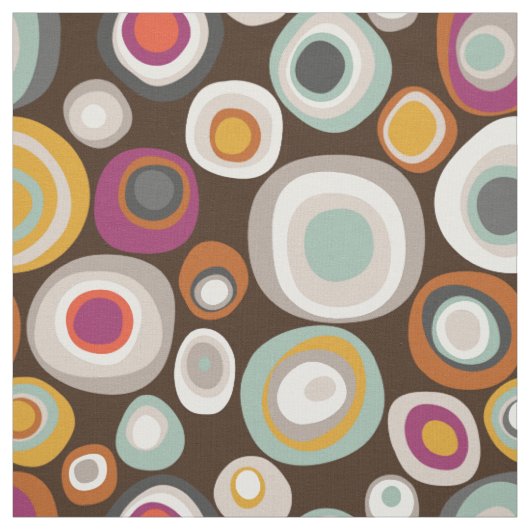 veneto boho spot chocolade stof (Swatch)