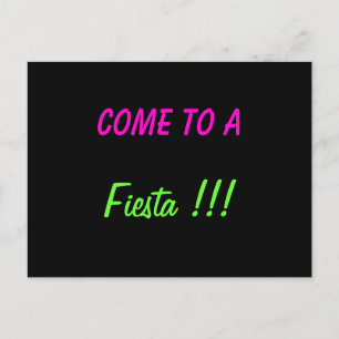 VENEZ À UNE FIESTA ! ! ! - invitation de carte