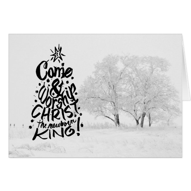 Venez adorer le Christ le roi nouveau-né (Devant horizontal)