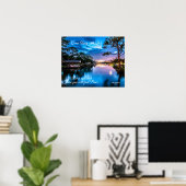 Venez avec moi Serene Lake Poster  (Bureau à domicile)
