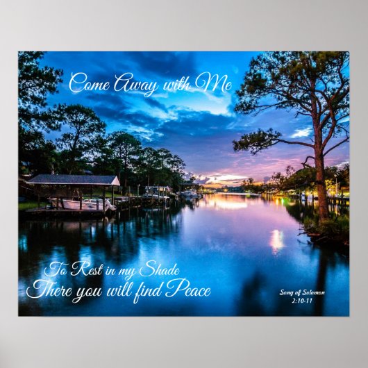 Venez avec moi Serene Lake Poster  (Devant)