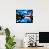 Venez avec moi Serene Lake Poster (Bureau à domicile)