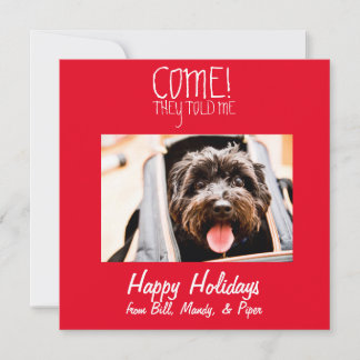 VENEZ ! Carte de vacances pour animaux
