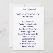 Venez ! Cartes d'invitation Fêtes de Pâques (Dos)
