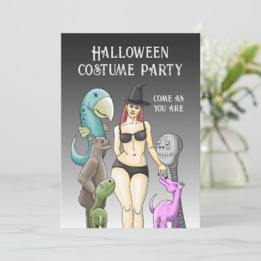 Venez Comme Vous Êtes Invitation Halloween (Debout devant)