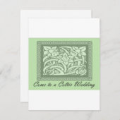 Venez Dans Un Faire-part de mariage Celtique (Devant / Derrière)