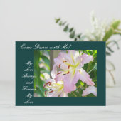 Venez danser avec moi ! Invitations Fleurs de Lys (Debout devant)