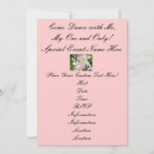 Venez danser avec moi ! Invitations Fleurs de Lys (Dos)