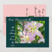 Venez danser avec moi ! Invitations Fleurs de Lys (Devant / Derrière)