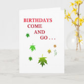 Venez et allez la carte de voeux d'anniversaire (Fleur jaune)