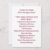 VENEZ! Invitations Fêtes Dîners Événements (Dos)