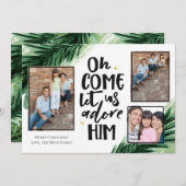 Venez L'Adorer | Carte photo de Noël (Devant / Derrière)