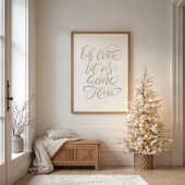 Venez Nous Adorer Il Brush Calligraphy Poster