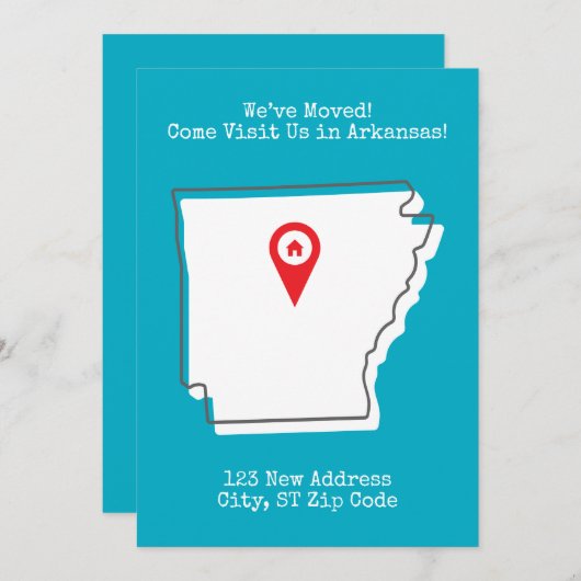 Venez nous rendre visite en Arkansas Faire-part (Devant / Derrière)