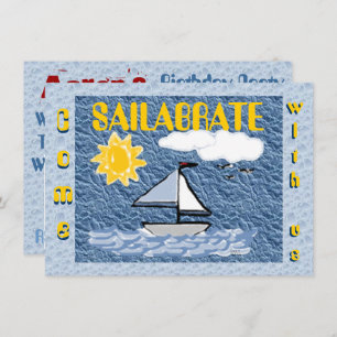 Venez Sailabrate Anniversaire Invitation