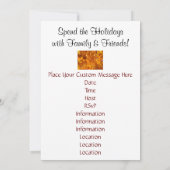 Venez toutes les invitations L'automne laisse doré (Dos)