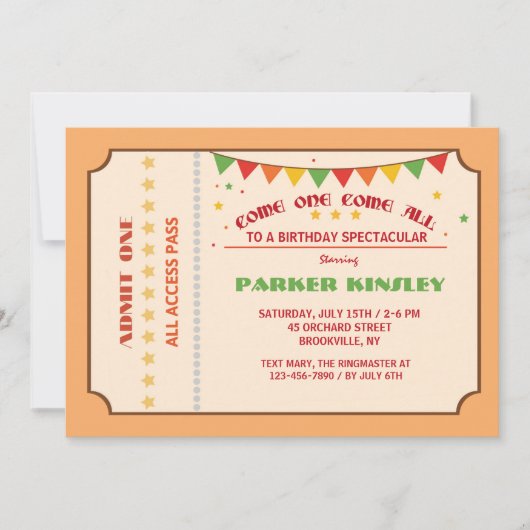 Venez Une Invitation Venez Toutes (Devant)