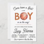 Venez vous amuser ! Invitation Baby Shower Basket (Devant)
