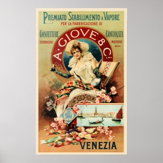 VENEZIA A Snoep — snoepgoed Poster (Voorkant)