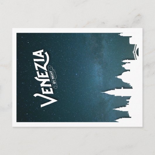 Venezia door Night - briefkaart (Voorkant)