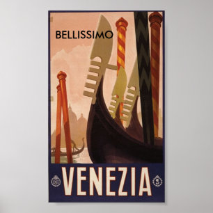 Venezia Italië, BELLISSIMO Poster