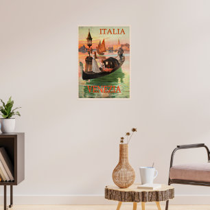 Venezia, Italië vintage reisposter Poster