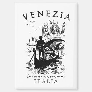 Venezia La Serenissima – Venetië Reis Souvenir Magneet