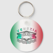 Venezia Rialto Bold Lines Metal Sleutelhanger (Voorkant)