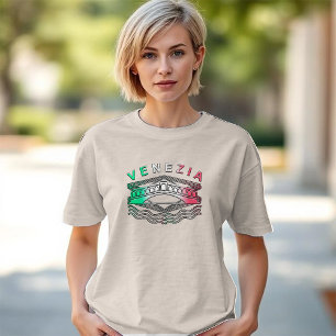 Venezia Rialto Bold Lines Vrouwen Tri-Blend Shirt