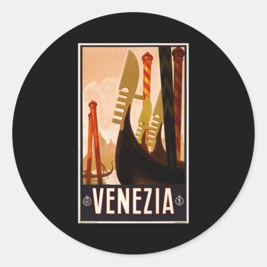 Venezia Ronde Sticker (Voorkant)