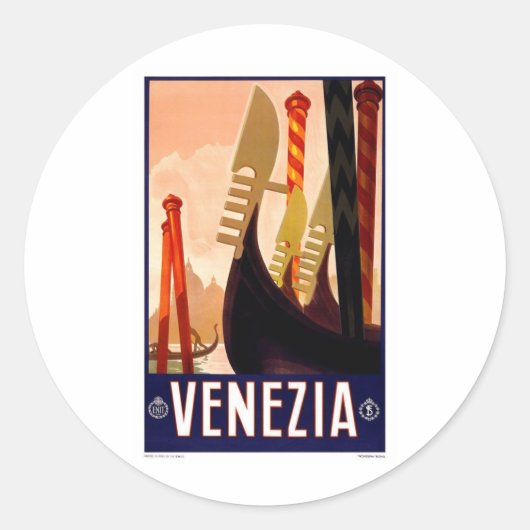  Venezia Ronde Sticker (Voorkant)