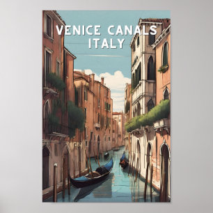Venezia Venetië canalas italië Venetiaanse reizen Poster