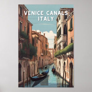 Venezia Venetië canalas italië Venetiaanse reizen Poster