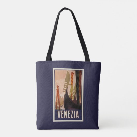 Venezia Venetië Reizen Poster Tas (Achterkant)