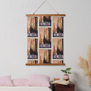Venezia Venice Boats Pattern Hangend Wandkleed