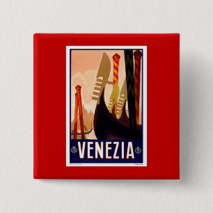  Venezia Vierkante Button 5,1 Cm