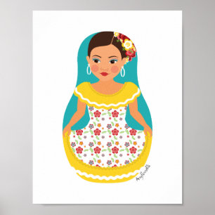 Venezolaans Poster Dancer Matryoshka