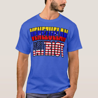 Venezolaanse Amerikaanse patriot Pride Heritage Fl T-shirt