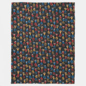 Venezolaanse danspatroon fleece deken (Voorkant)