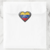 Venezolaanse Hart Vlag met Metaal Effect Hart Sticker (Tas)