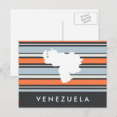 Venezolaanse kaart: Moderne strepen Briefkaart (Voorkant / Achterkant)